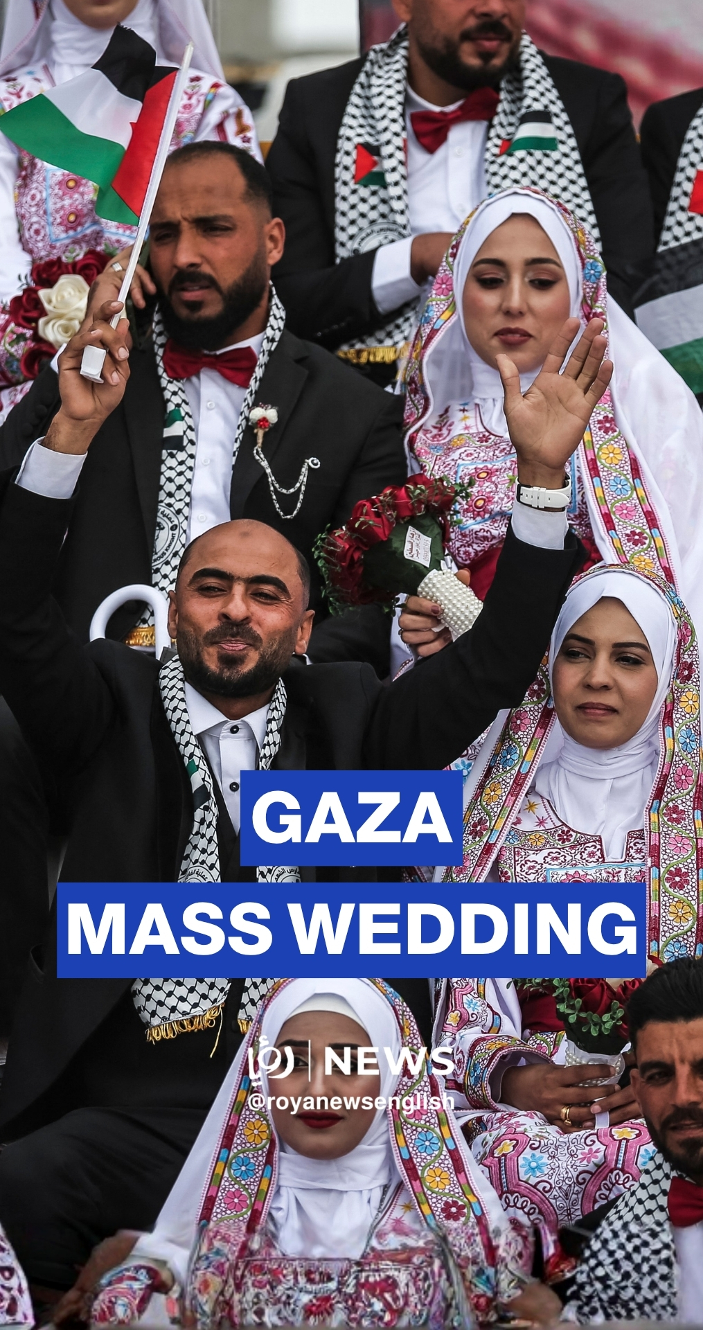 Gazan celebrate mass wedding