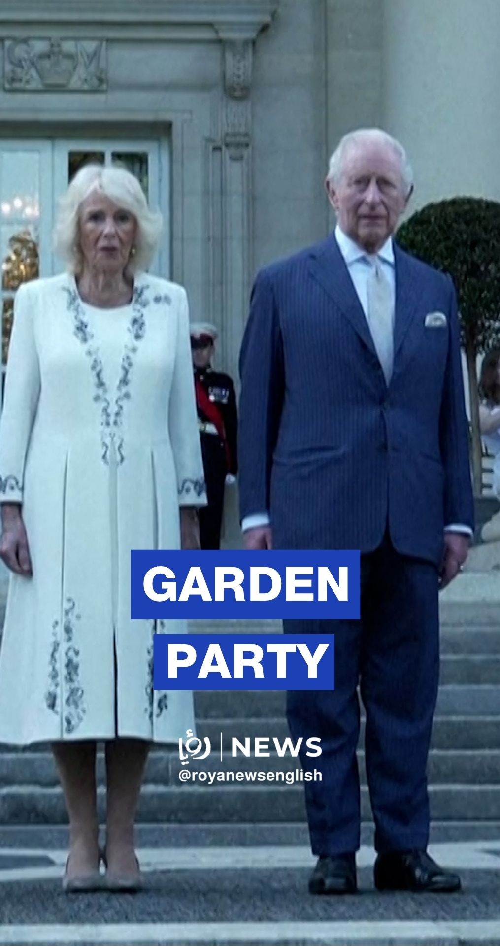 King Charles and Queen Camilla attend Washington garden party