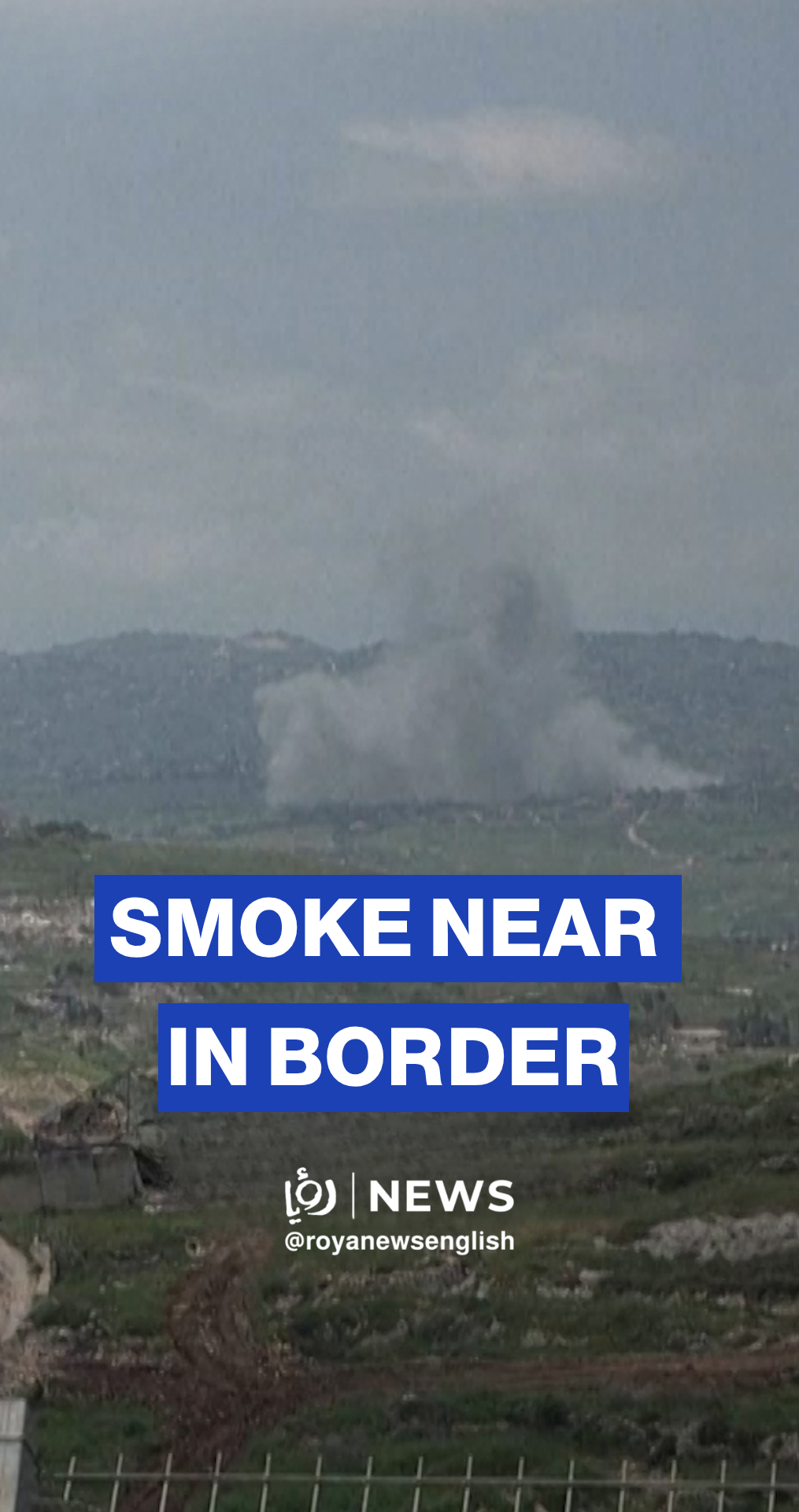 Strikes in Lebanon: heavy smoke seen from border