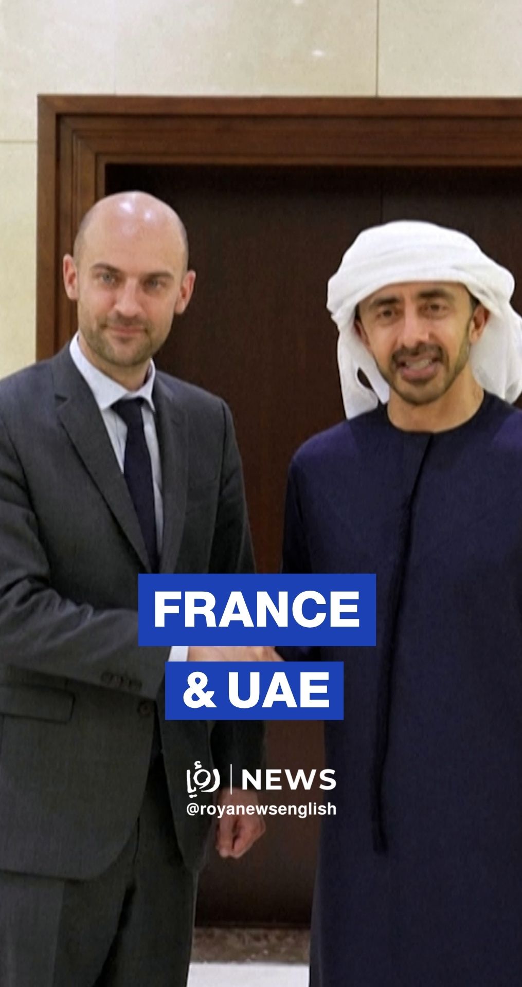 French FM meets with his Emirati counterpart in Abu Dhabi