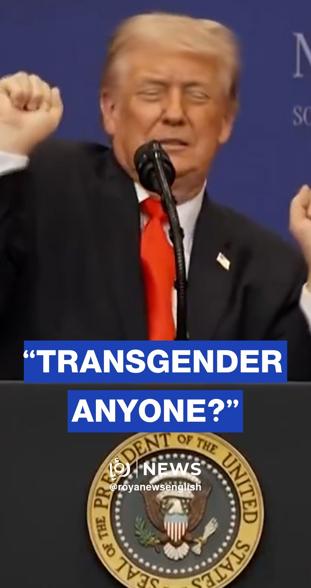 Trump comments on transgender athletes in women’s sports during speech