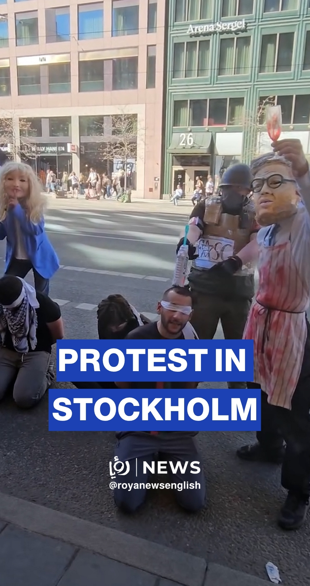 Stockholm protest backs detained Gaza flotilla activists