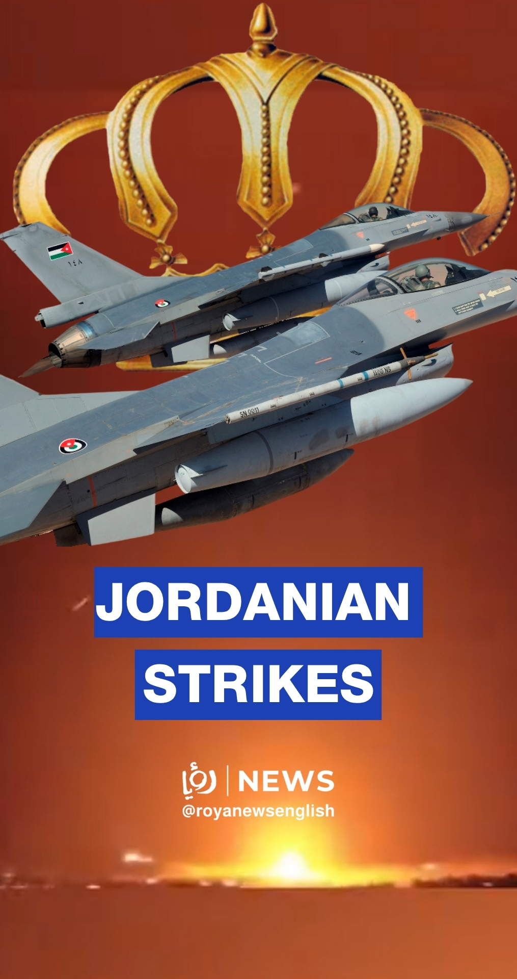 Syrian state TV reported Jordanian strikes on a drugs, weapons storage in Sweida
