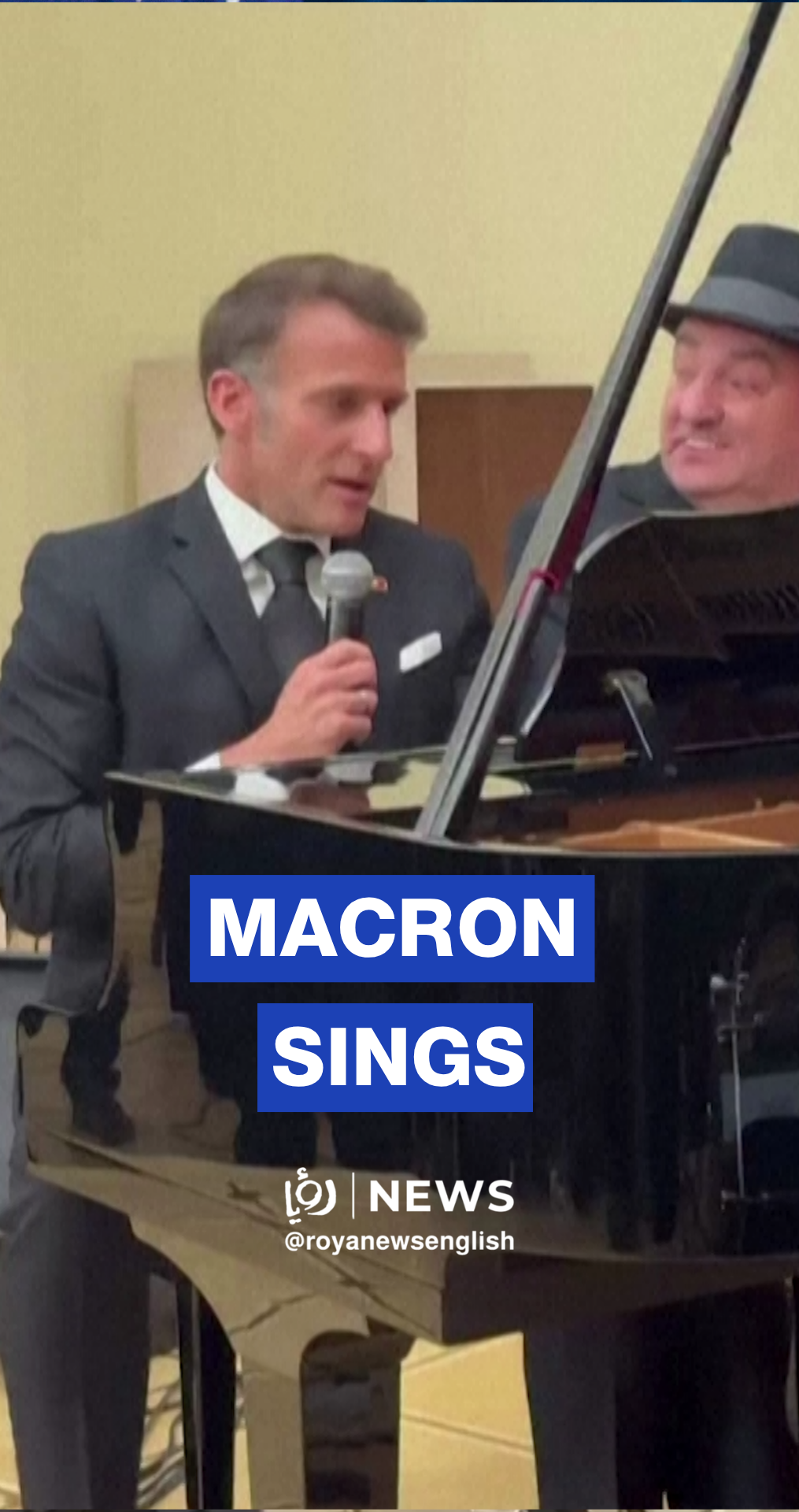 Macron sings “La Bohème” in Armenia