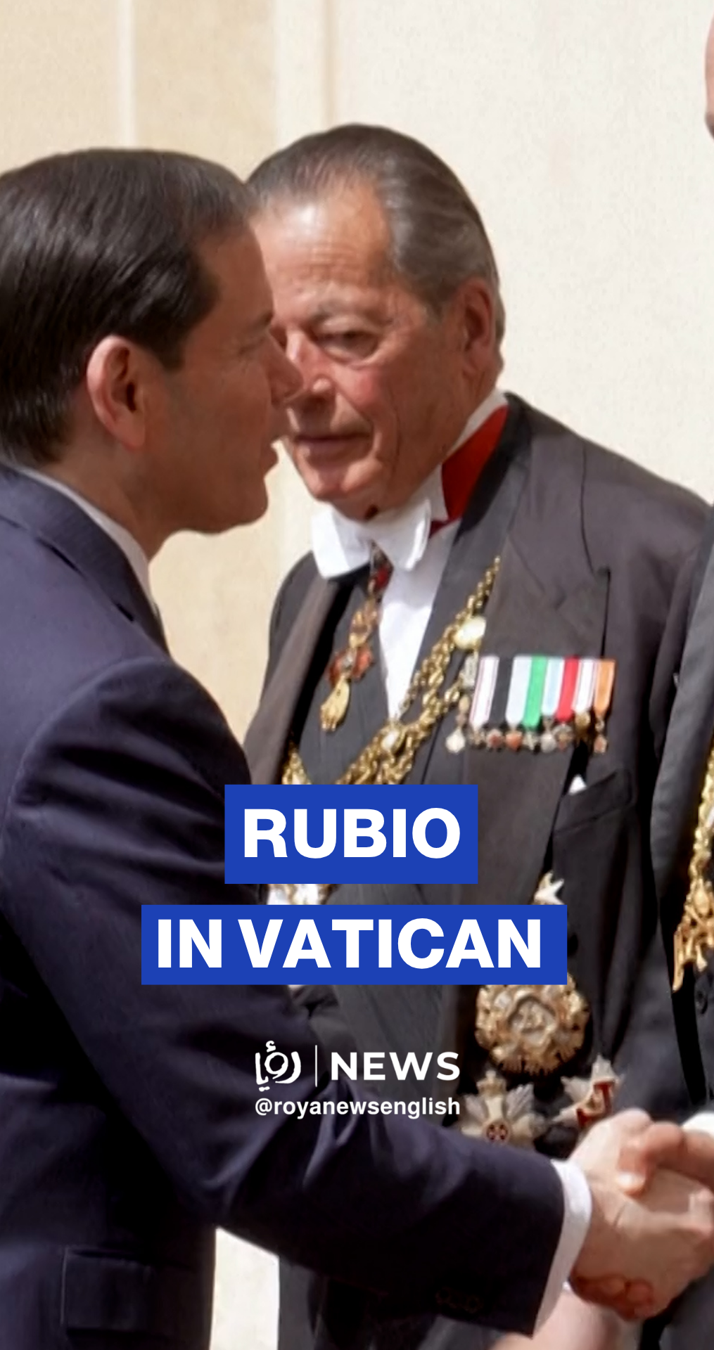 Rubio arrives in Vatican for talks to ease tensions