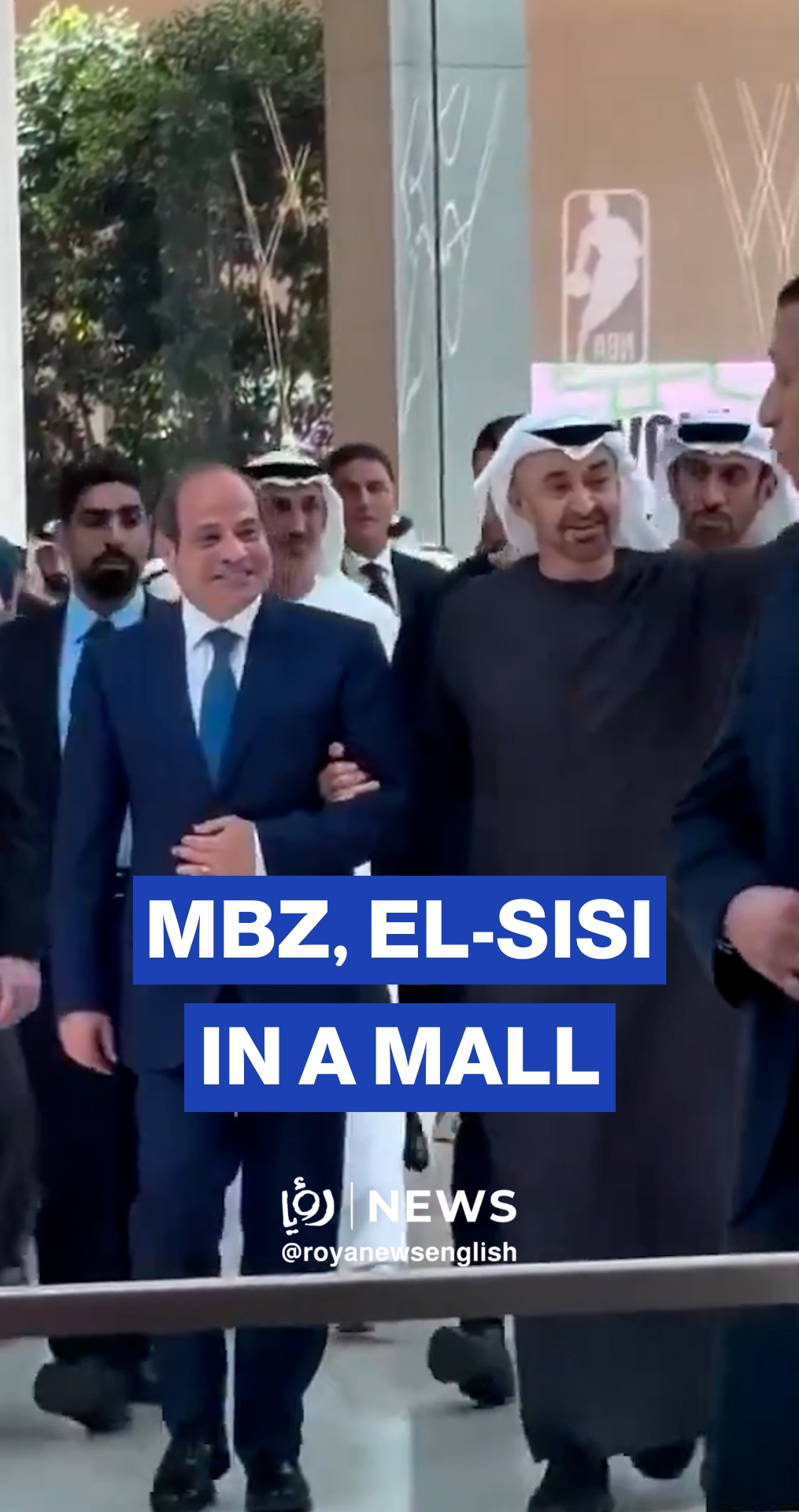 UAE President, Egyptian counterpart tour a mall in Abu Dhabi