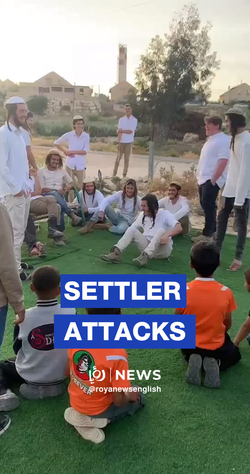 'Israeli' settlers prevent children from playing football in Masafer Yatta