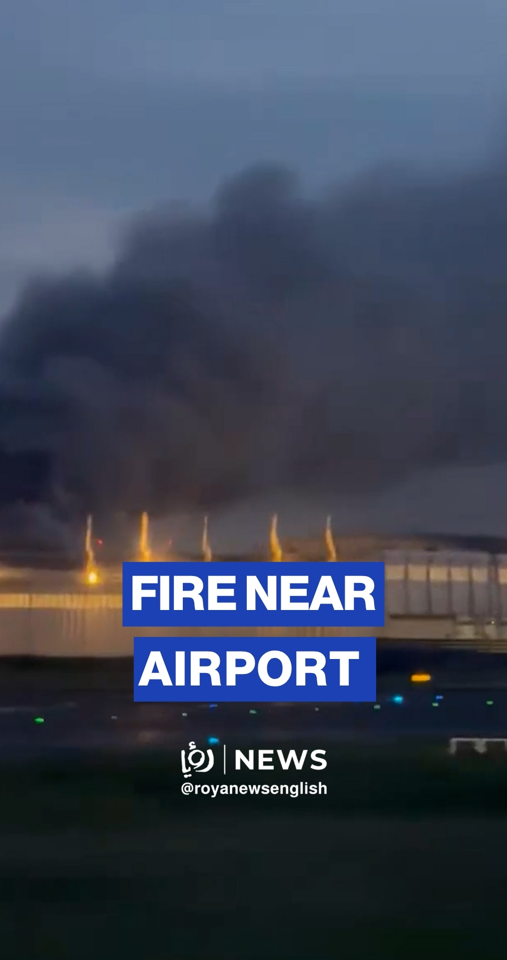 Massive fire near Charles de Gaulle Airport