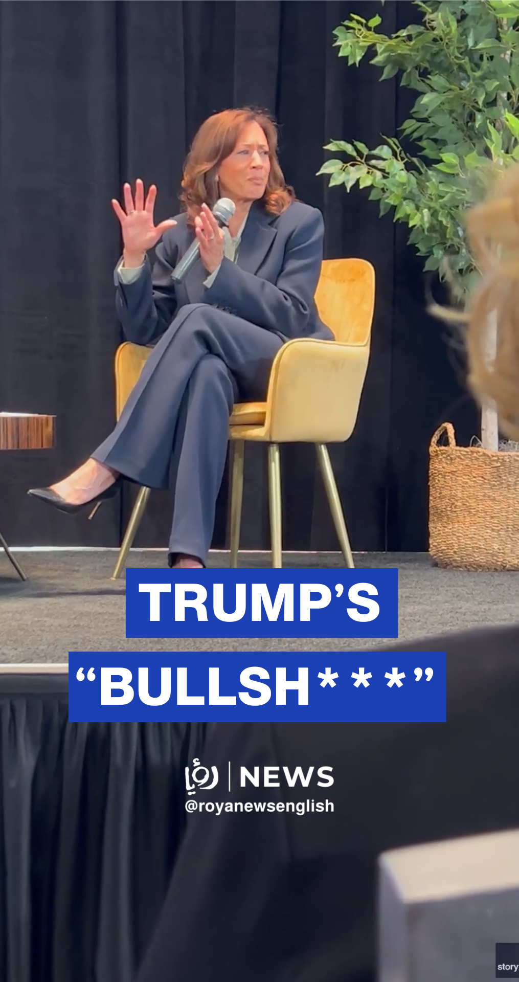 Kamala Harris calls Trump’s Iran war “Bullsh***” during Nevada speech