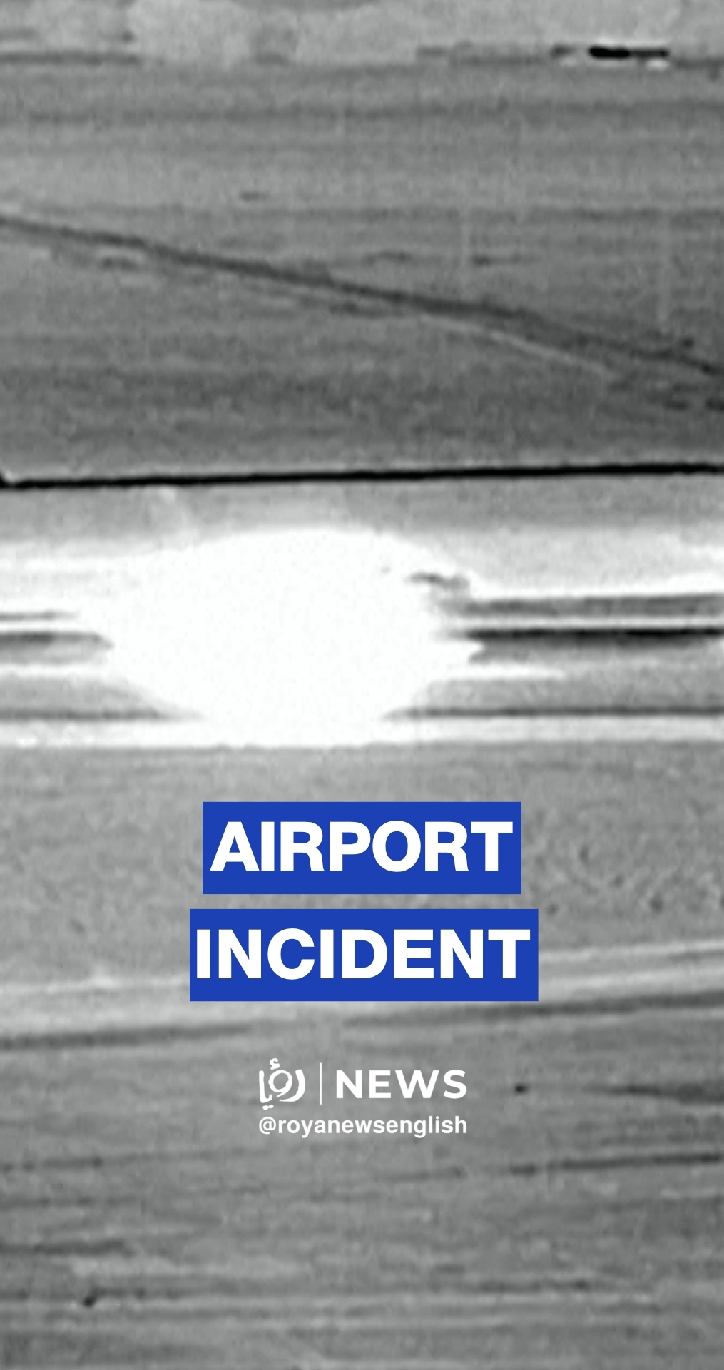 Surveillance footage of person fatally struck by aircraft at Denver airport