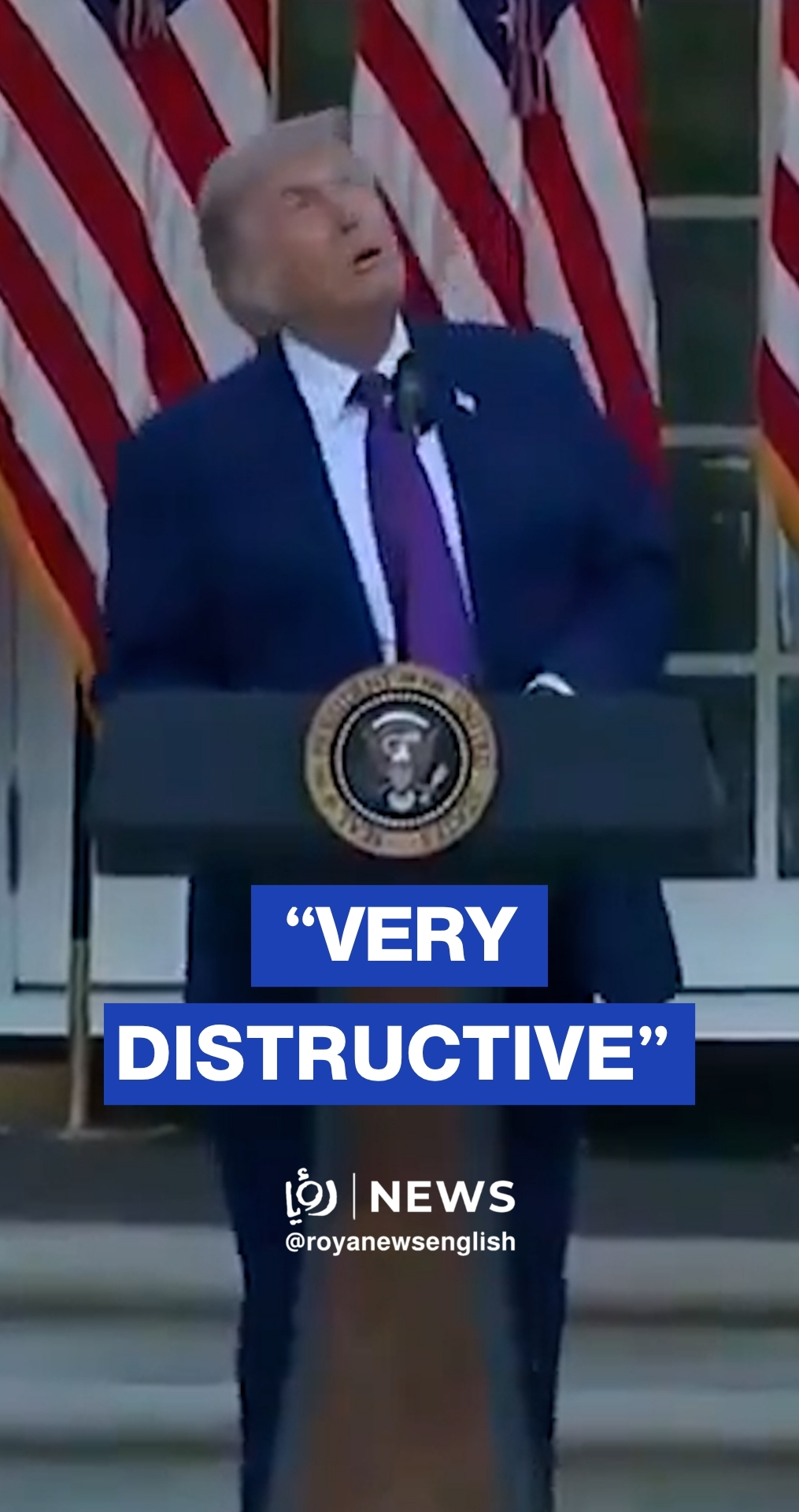 Trump jokes about drones during fighter jet flyover