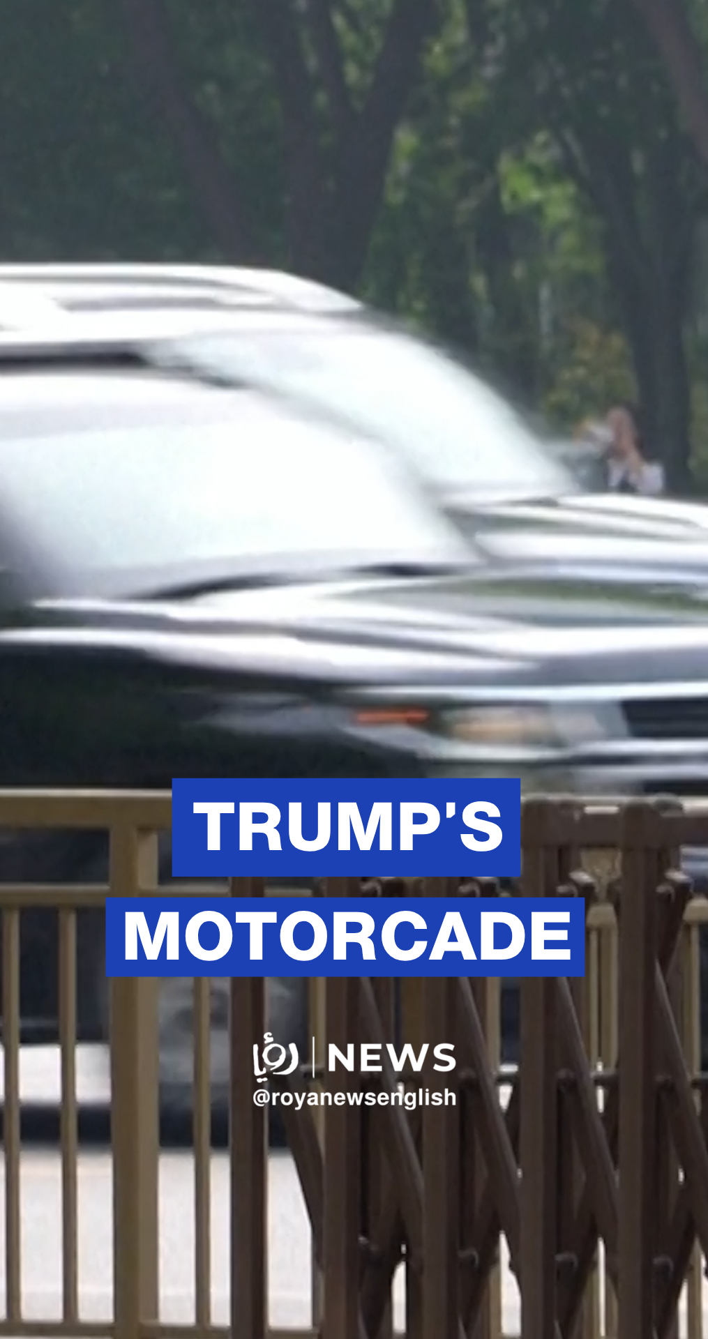 Donald Trump's motorcade in Beijing ahead of US, China talks