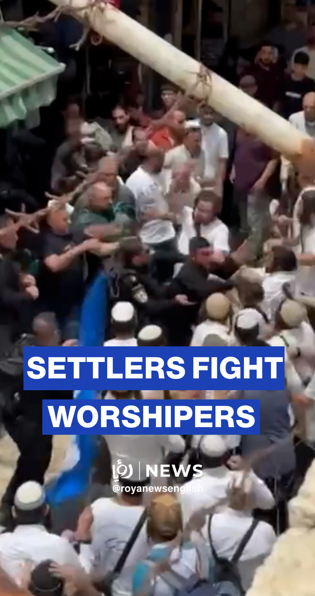 Clashes erupt between worshipers and settlers in Jerusalem