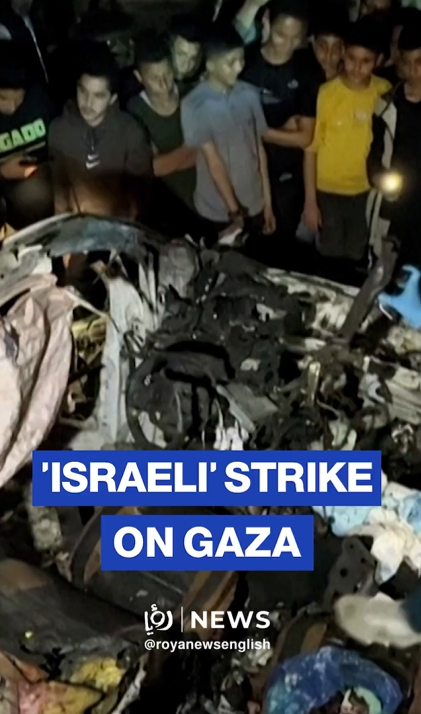 Aftermath of ‘Israeli’ strike in Gaza killing several people