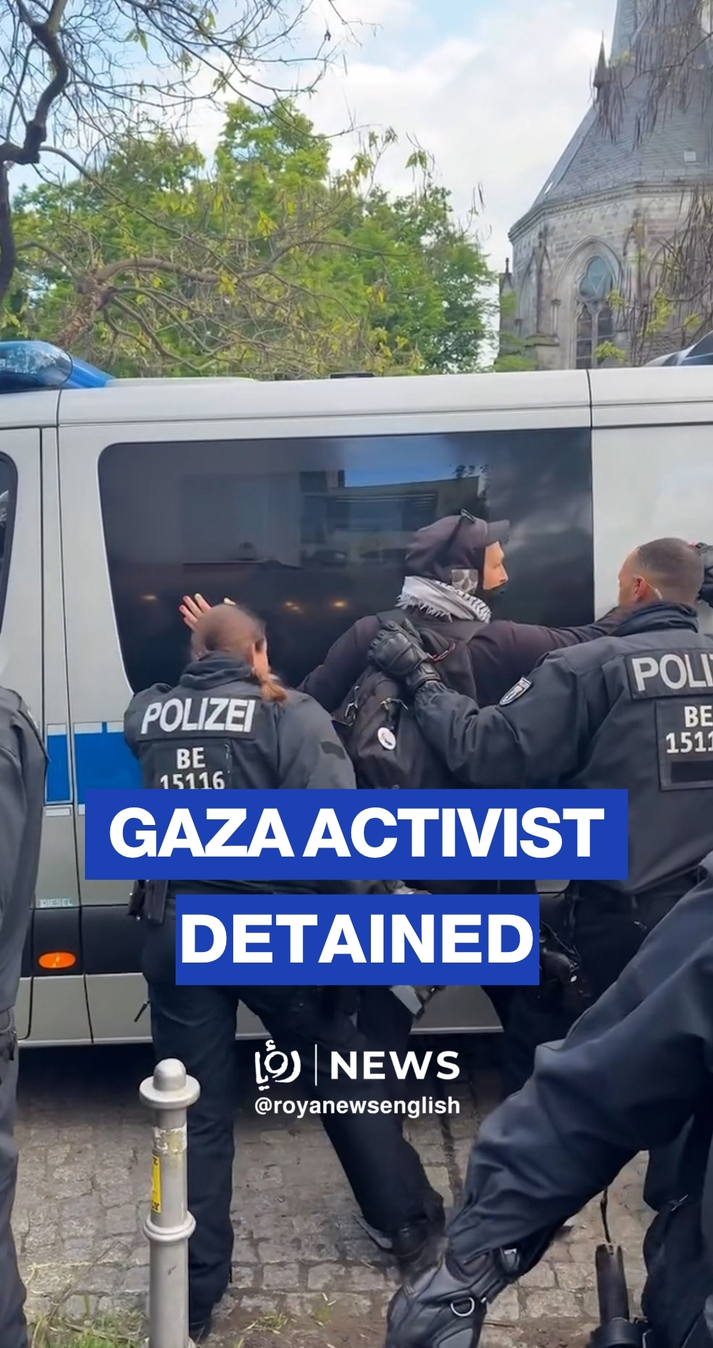 German police detain Gaza solidarity activist