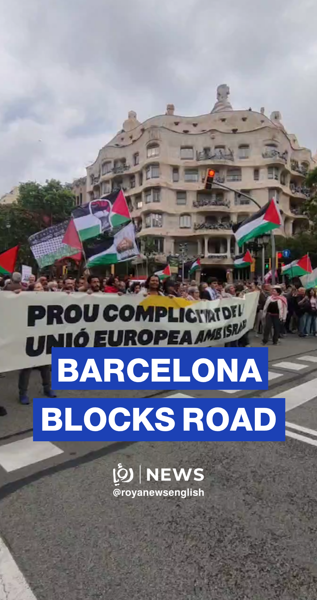 Barcelona protests over Gaza flotilla interception