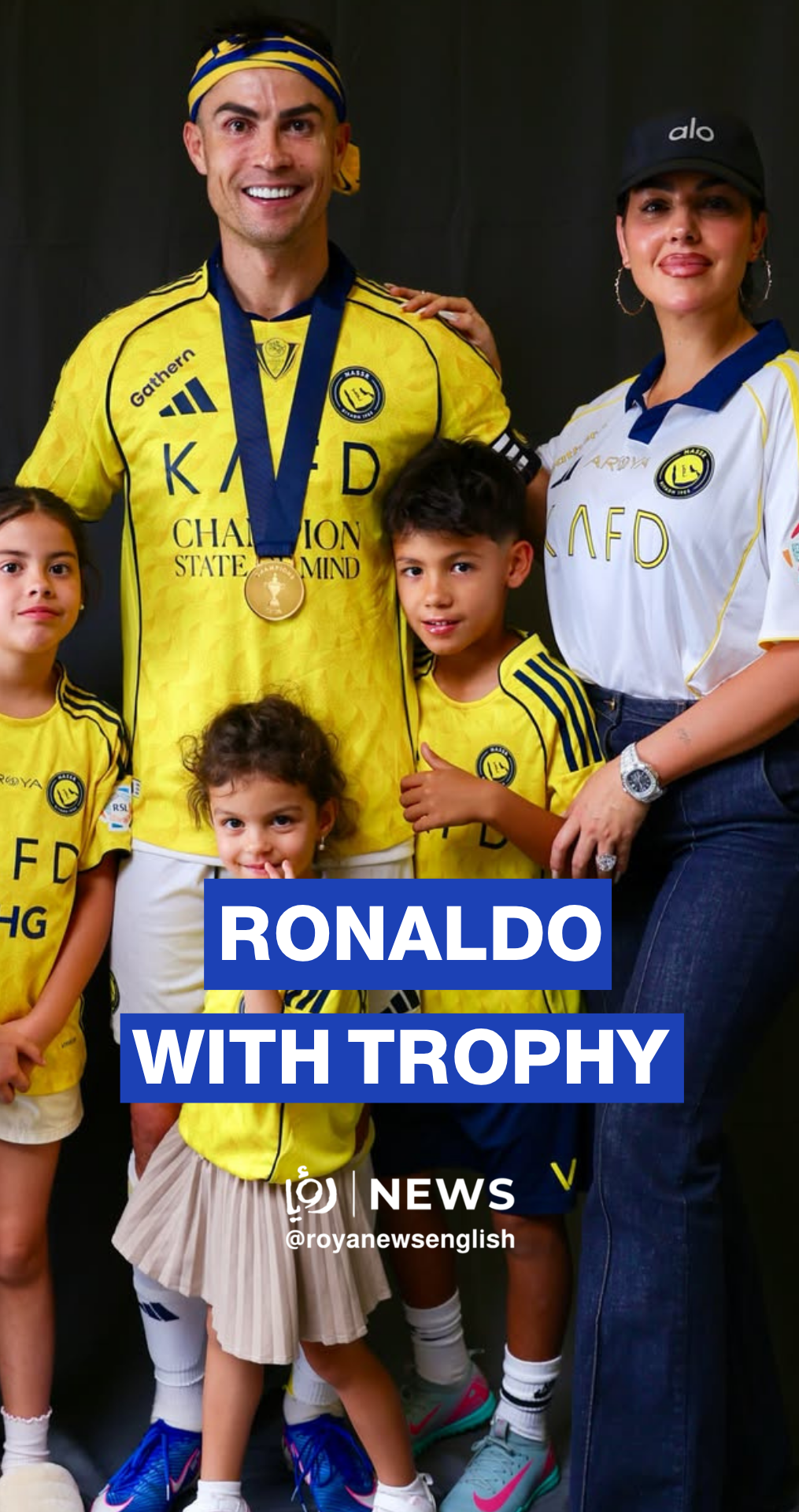 Ronaldo shares Al-Nassr trophy celebration on Instagram