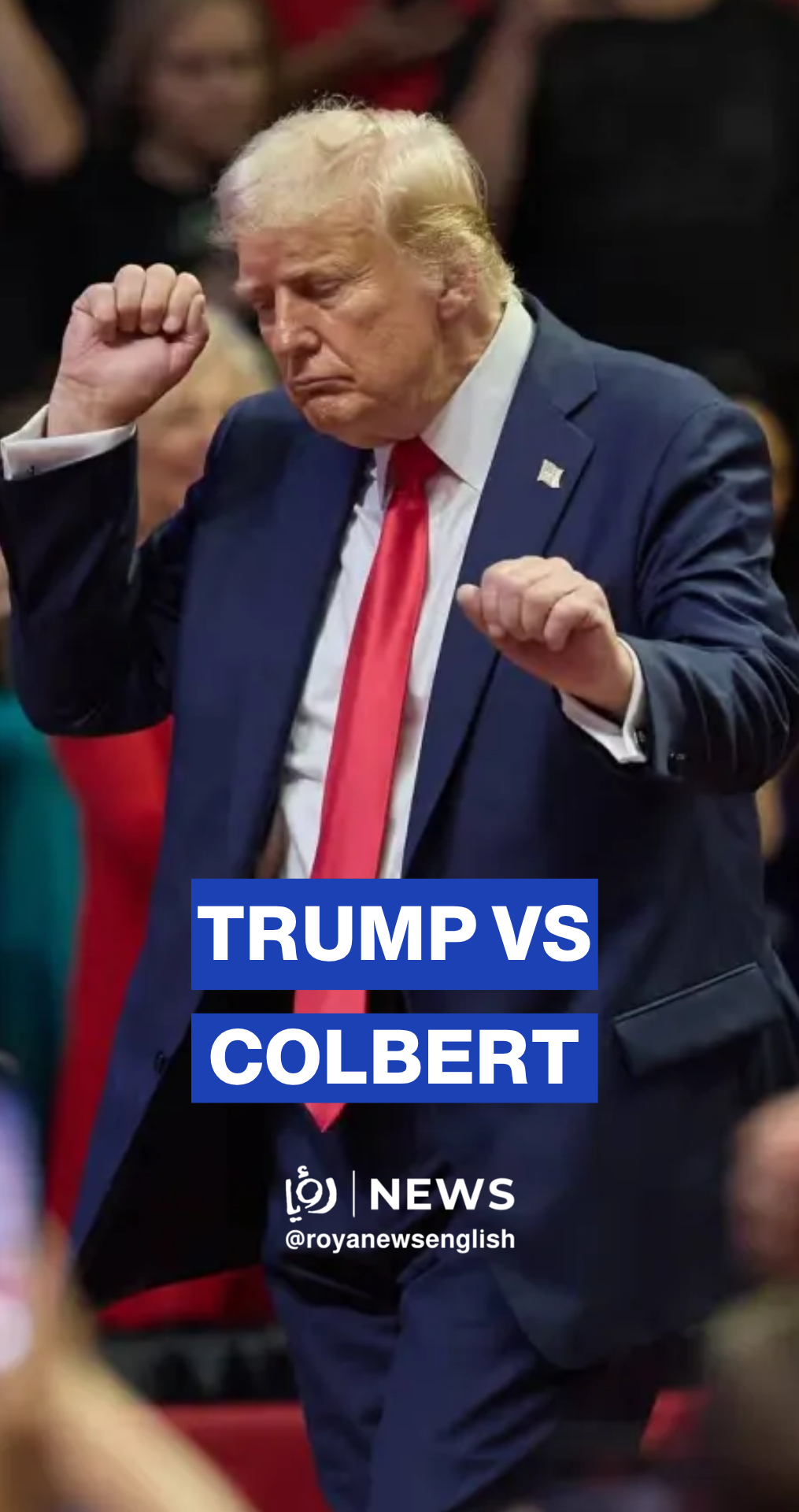 White House shares video featuring Stephen Colbert, Trump