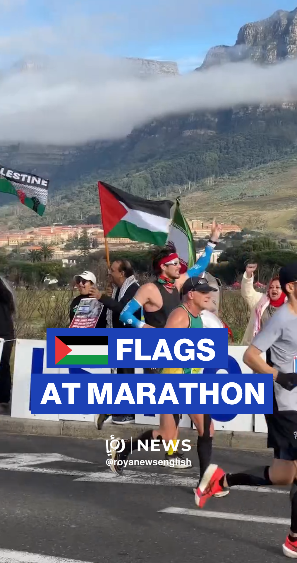 Palestine solidarity protests emerge during Cape Town Marathon