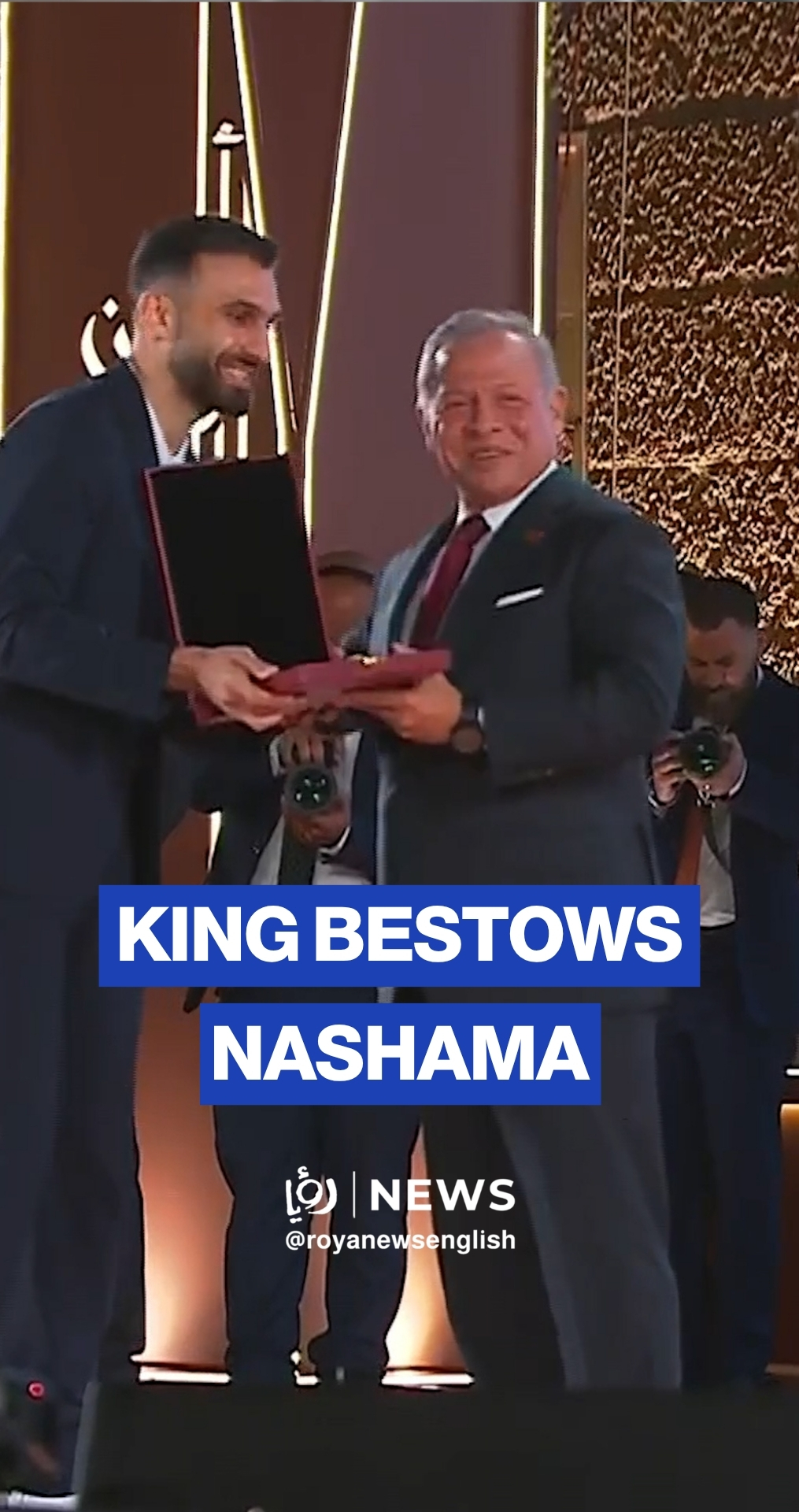 King bestows First-Class Order of Independence on Jordan’s Nashama