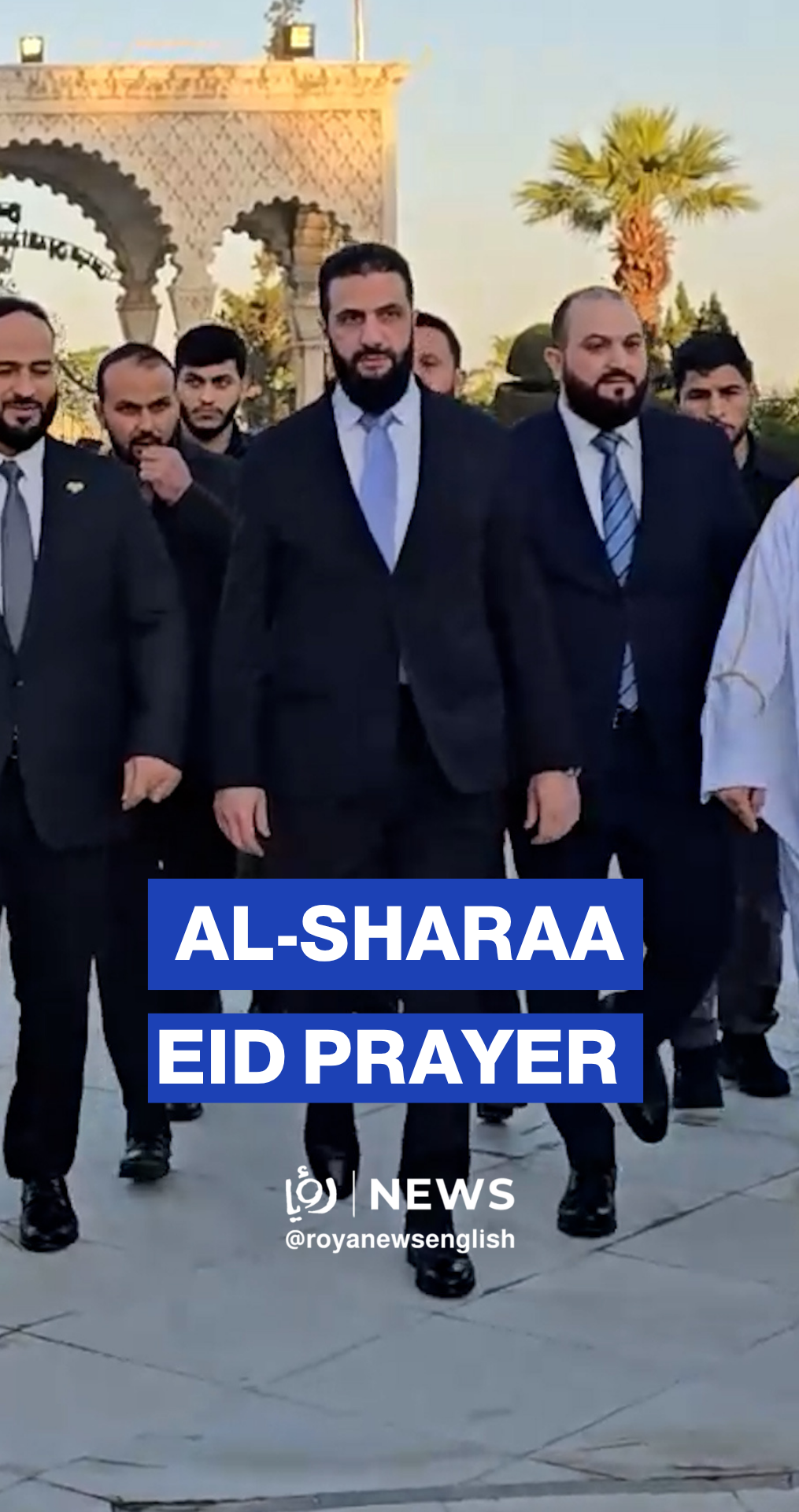 Syria’s Ahmed al-Sharaa performs Eid prayers in Aleppo