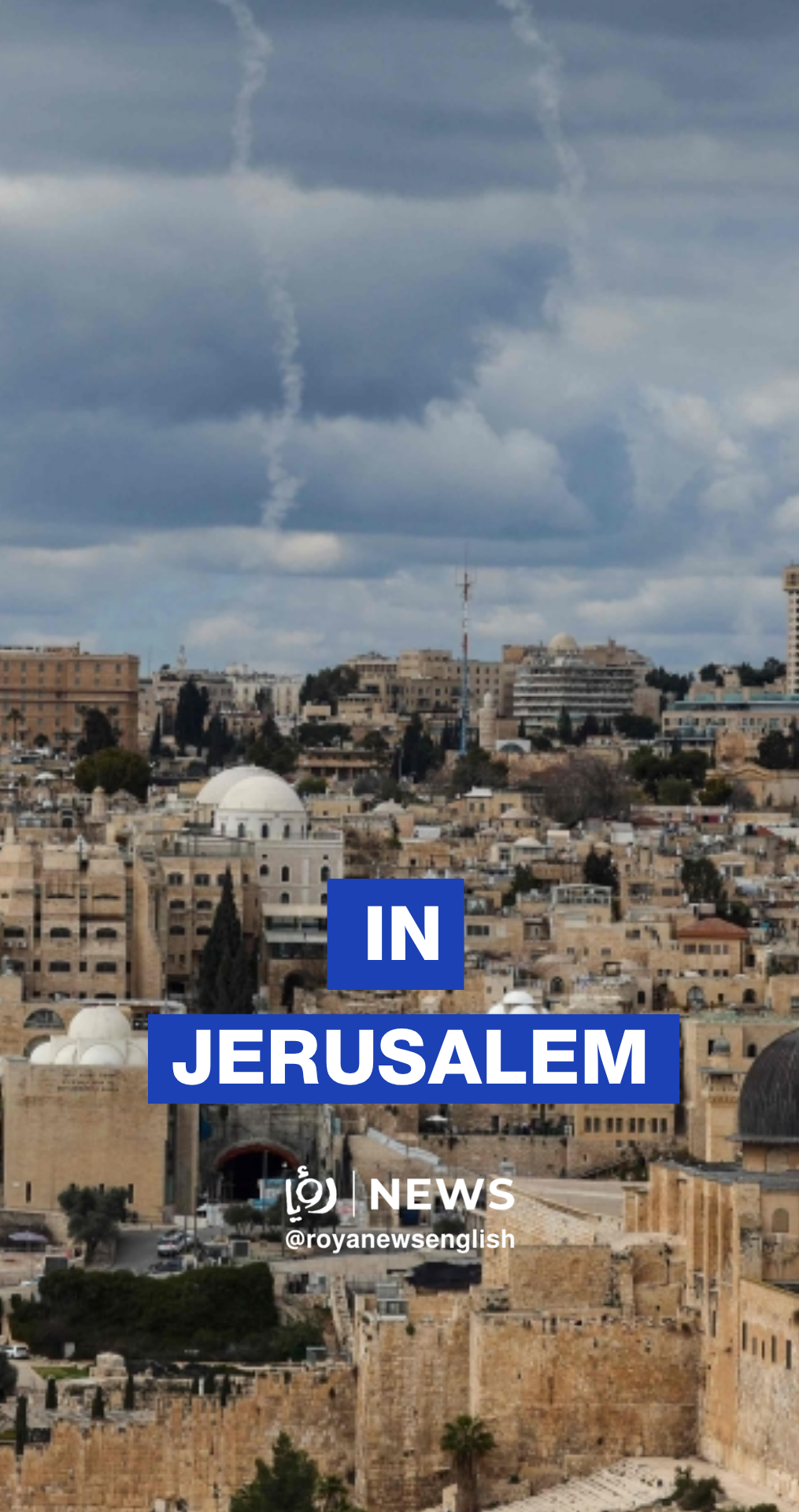 Sirens wail and explosions heard in Jerusalem amid an Iranian missile attack