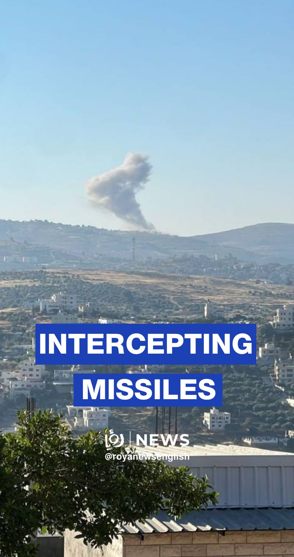 Iron dome intercepts incoming Iranian missiles