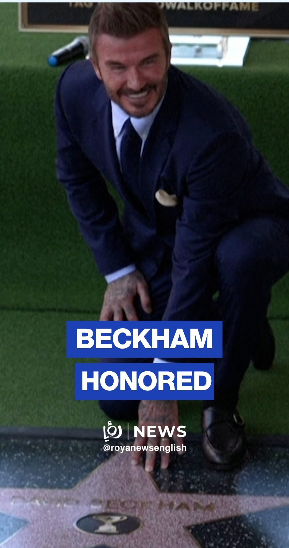 David Beckham honored with Hollywood Walk of Fame star