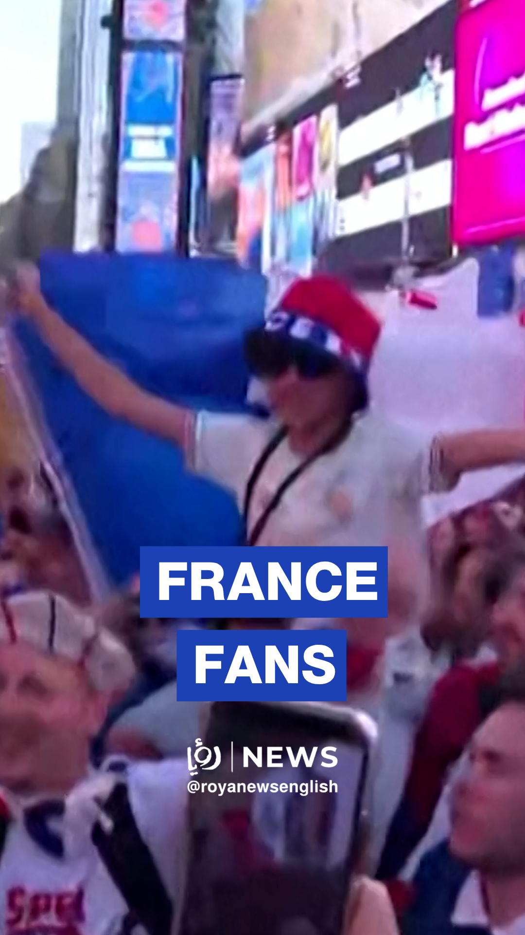 France fans take over Times Square ahead of World Cup opener against Senegal