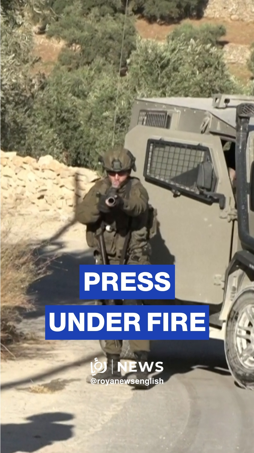 Journalist injured by tear gas west of Ramallah