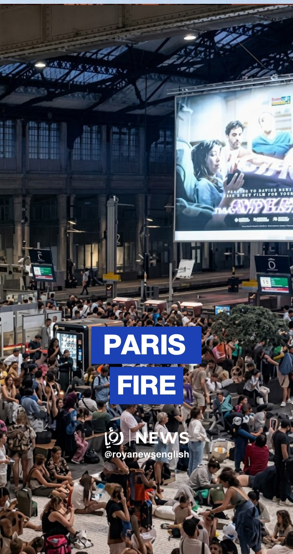 Train services disrupted in Paris after major wildfire near Fontainebleau forest