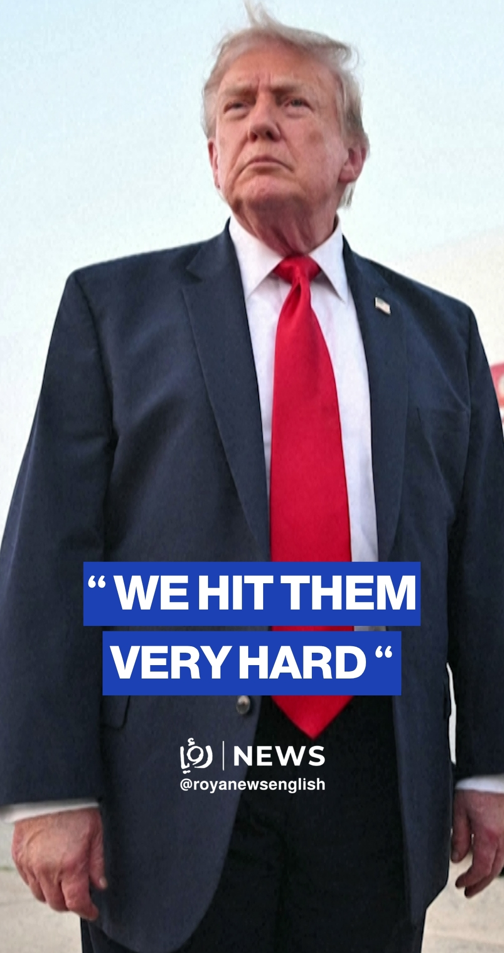 Trump says US hitting Iran 'very hard' to honor Americans killed