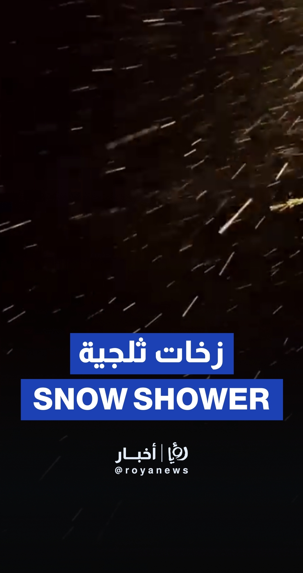زخات ثلجية في قضاء دير الكهف