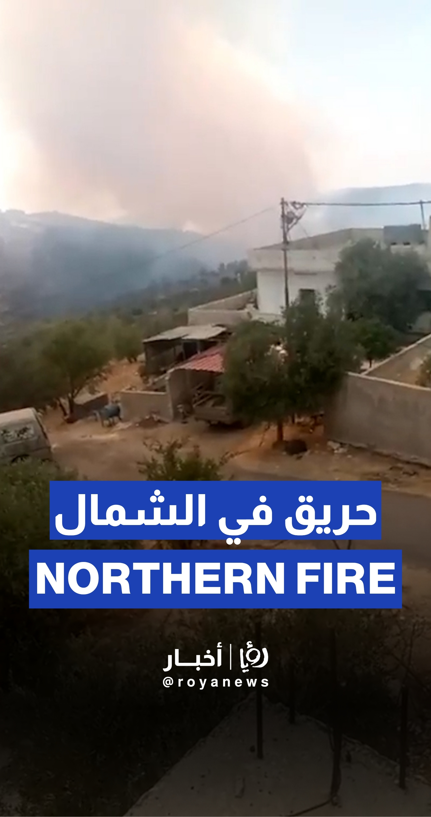 حريق يلتهم مساحات واسعة من أحراش عجلون وجرش