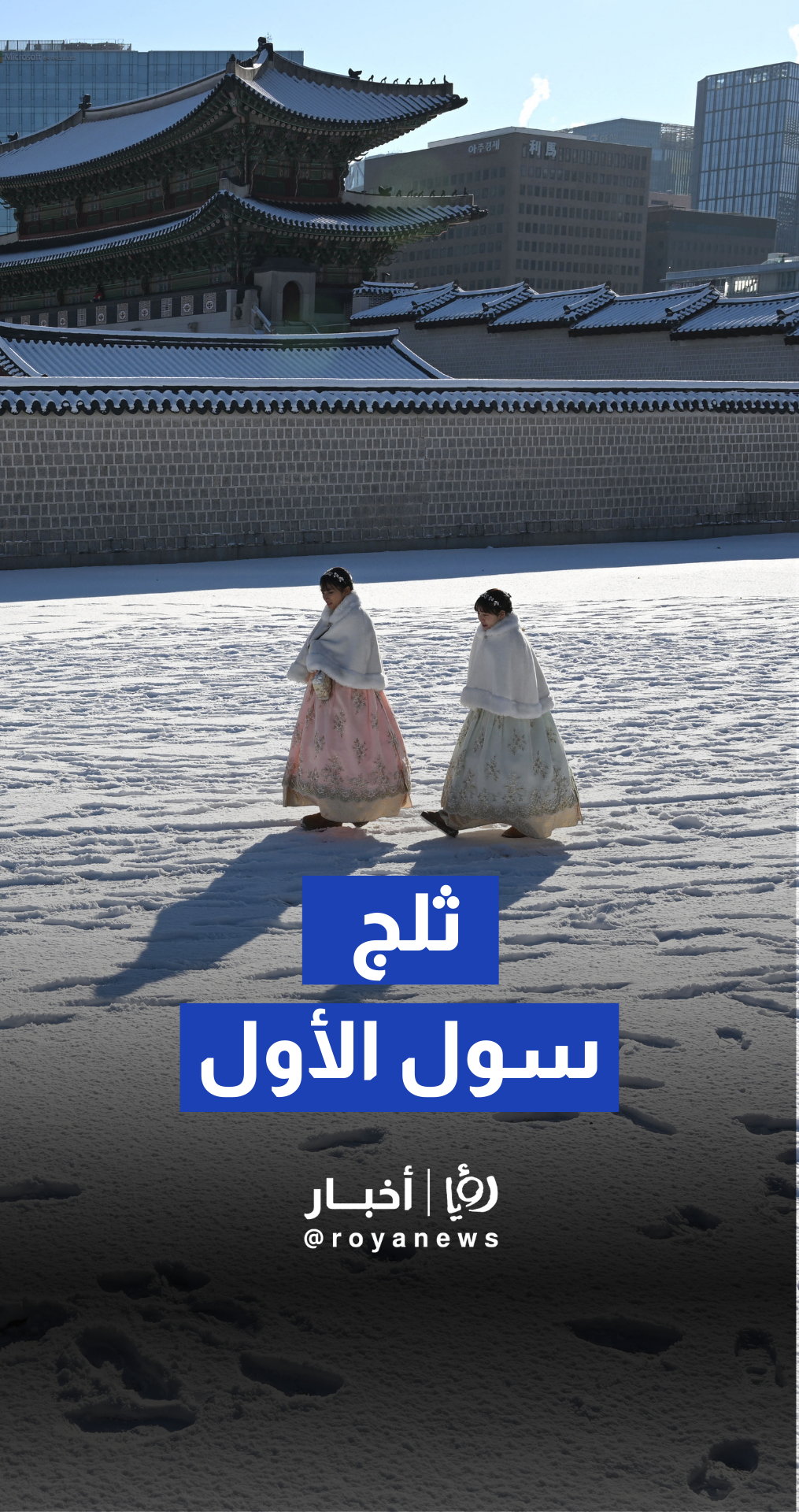 أول تساقط للثلوج هذا الشتاء يغطي العاصمة الكورية الجنوبية سول بالبياض