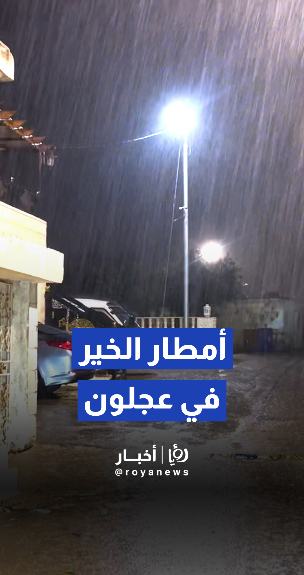 أمطار غزيرة تتساقط في عجلون