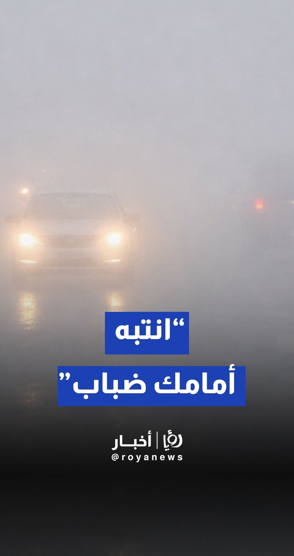 عمان | الأردن ضباب كثيف يعيق الرؤية على طريق المطار وشارع السلام ومرج الحمام