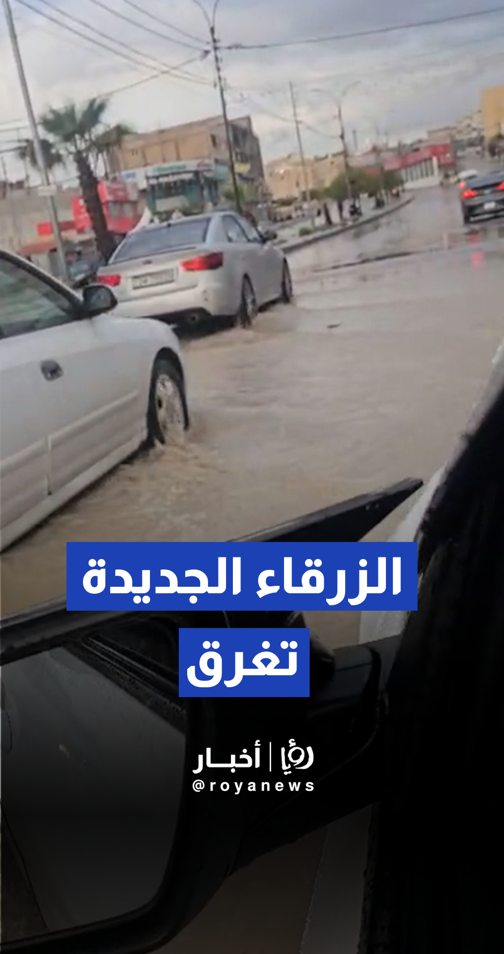 ارتفاع في منسوب مياه الأمطار بمنطقة الزرقاء الجديدة