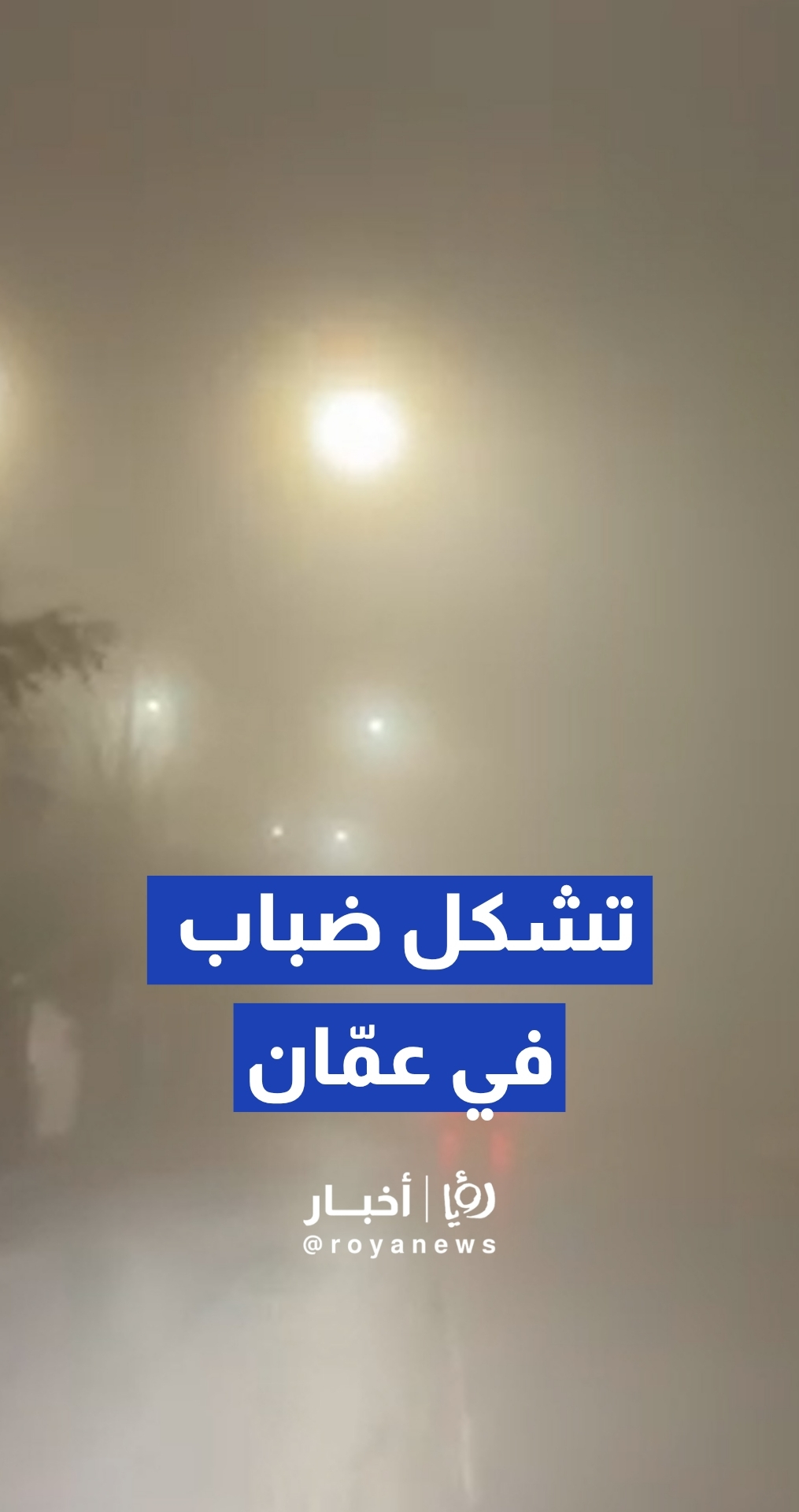 عدسة "رؤيا" ترصد تشكل الضباب في ناعور بالعاصمة عمان