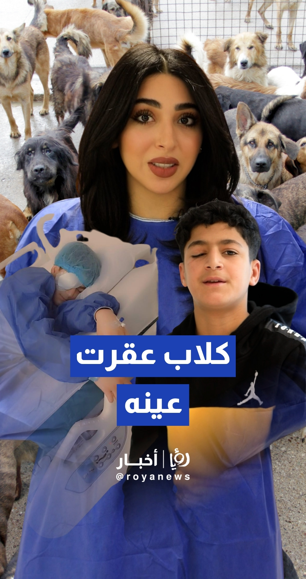 هجوم مروع لكلاب ضالة يفقد الطفل معتز عينه ويجبره على ترك مقاعد الدراسة