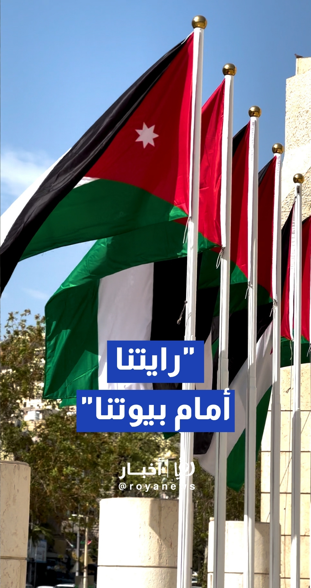 انتشار واسع لسواري الأعلام الأردنية أمام المنازل والمنشآت تزامنا مع يوم العلم