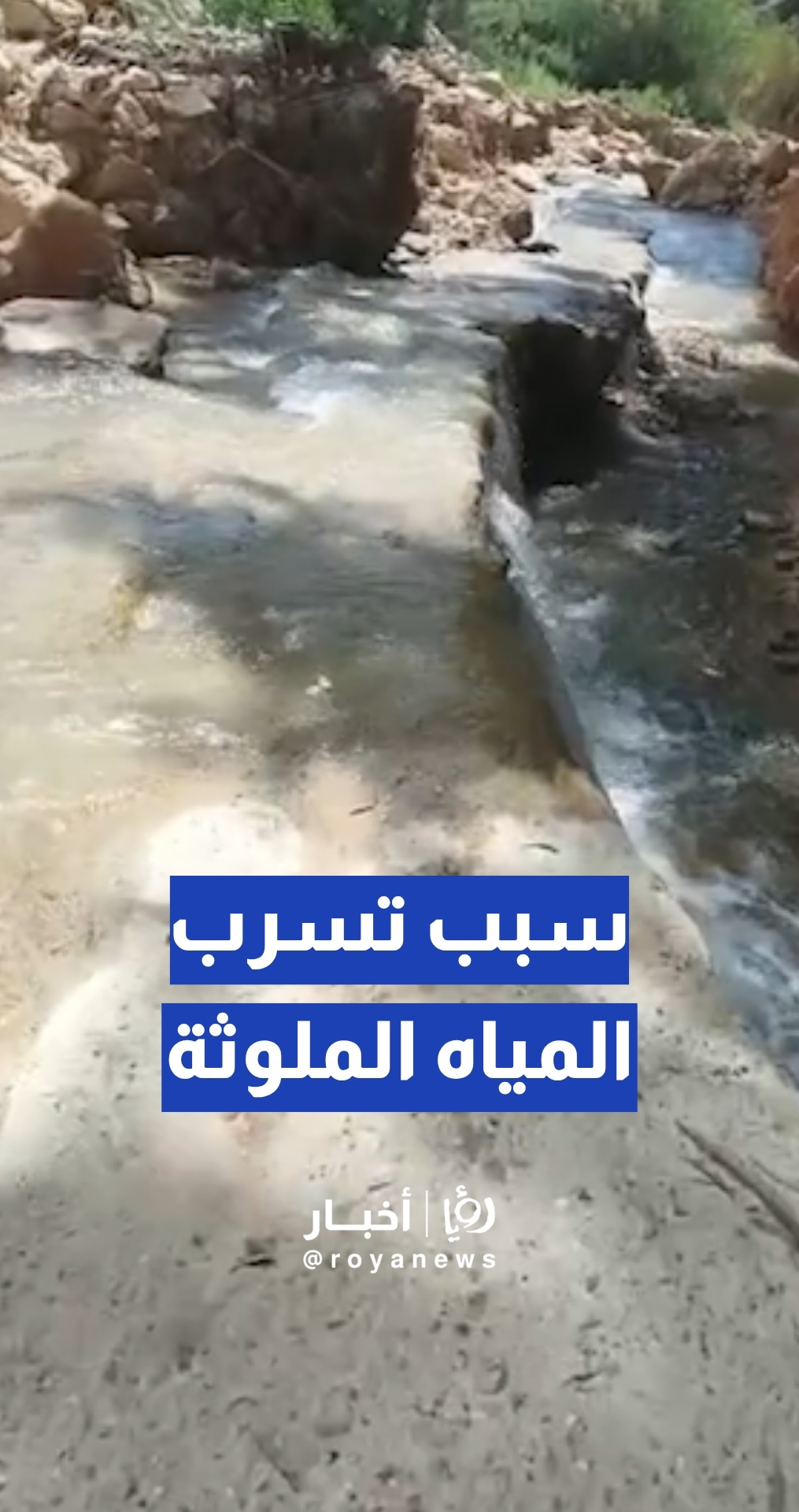 الناطق الإعلامي باسم شركة "مياهنا" ابراهيم قبيلات: تمت السيطرة على تسرب المياه الملوثة إلى البحاث… وهذا سبب التسرب... تفاصيل