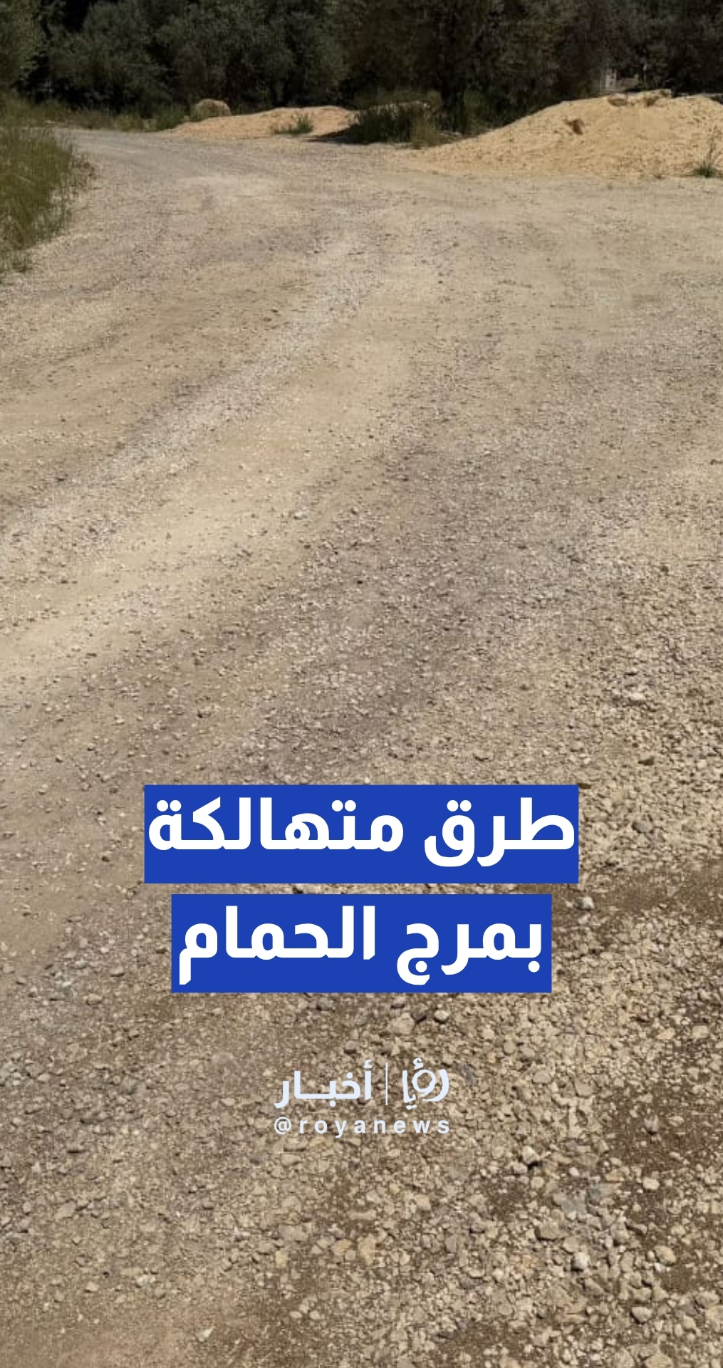 شكاوى من تهالك طرق في مرج الحمام وتأخر أعمال الصيانة