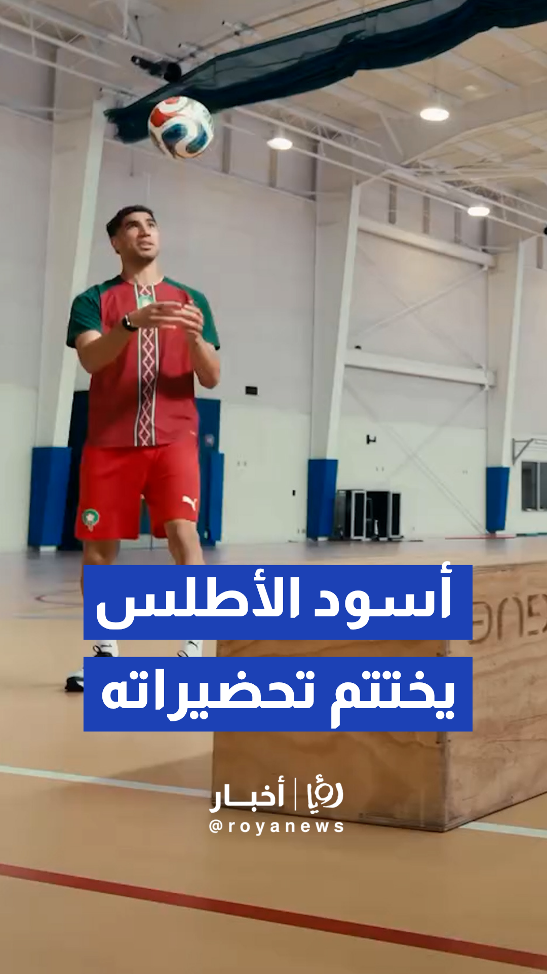 أسود الأطلس يضعون اللمسات الأخيرة البدنية والفنية لمواجهة البرازيل