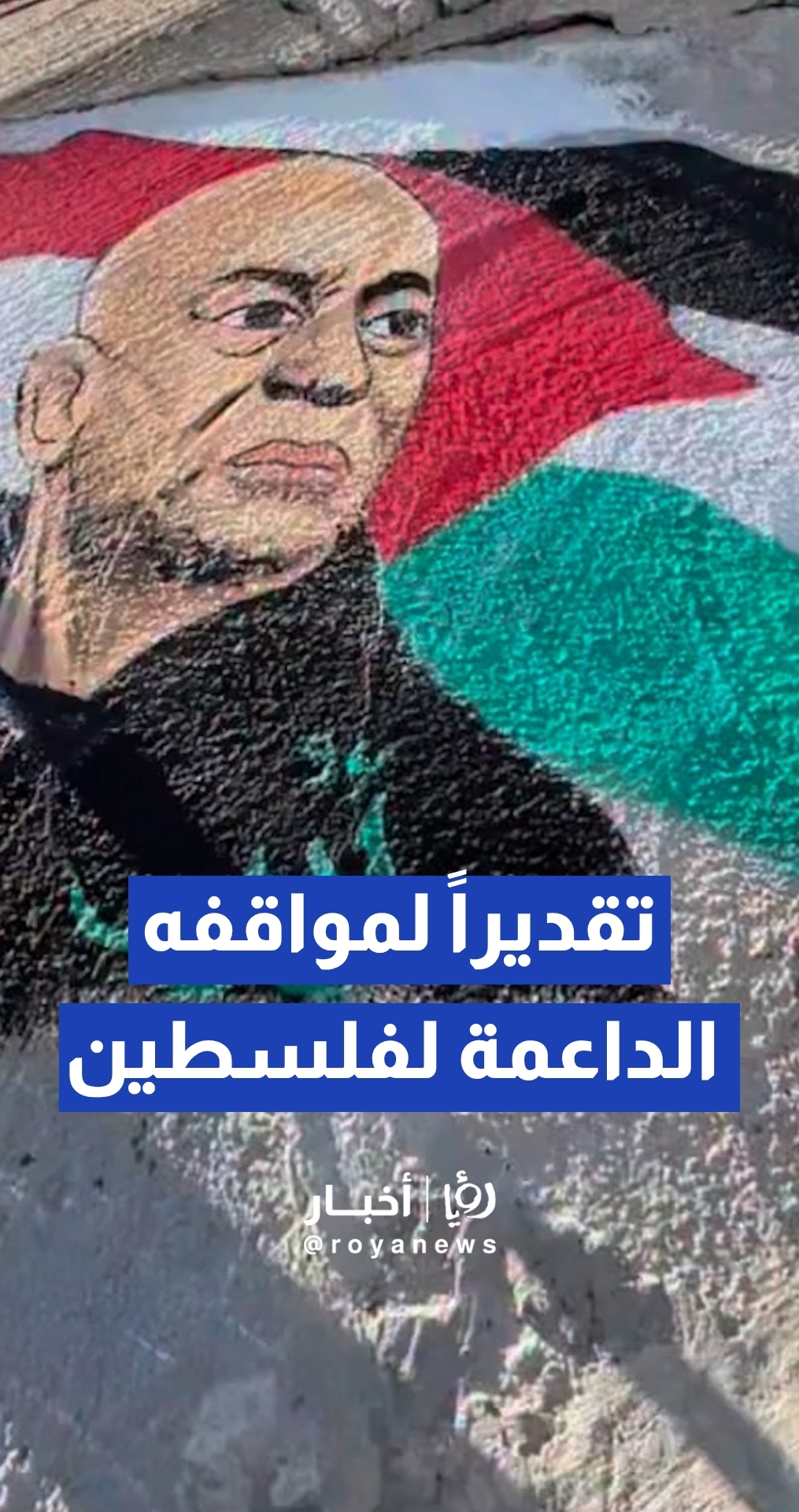 "جدارية العميد".. رسام فلسطيني يرسم صورة المدرب حسام حسن تقديرا لمواقفه المتضامنة