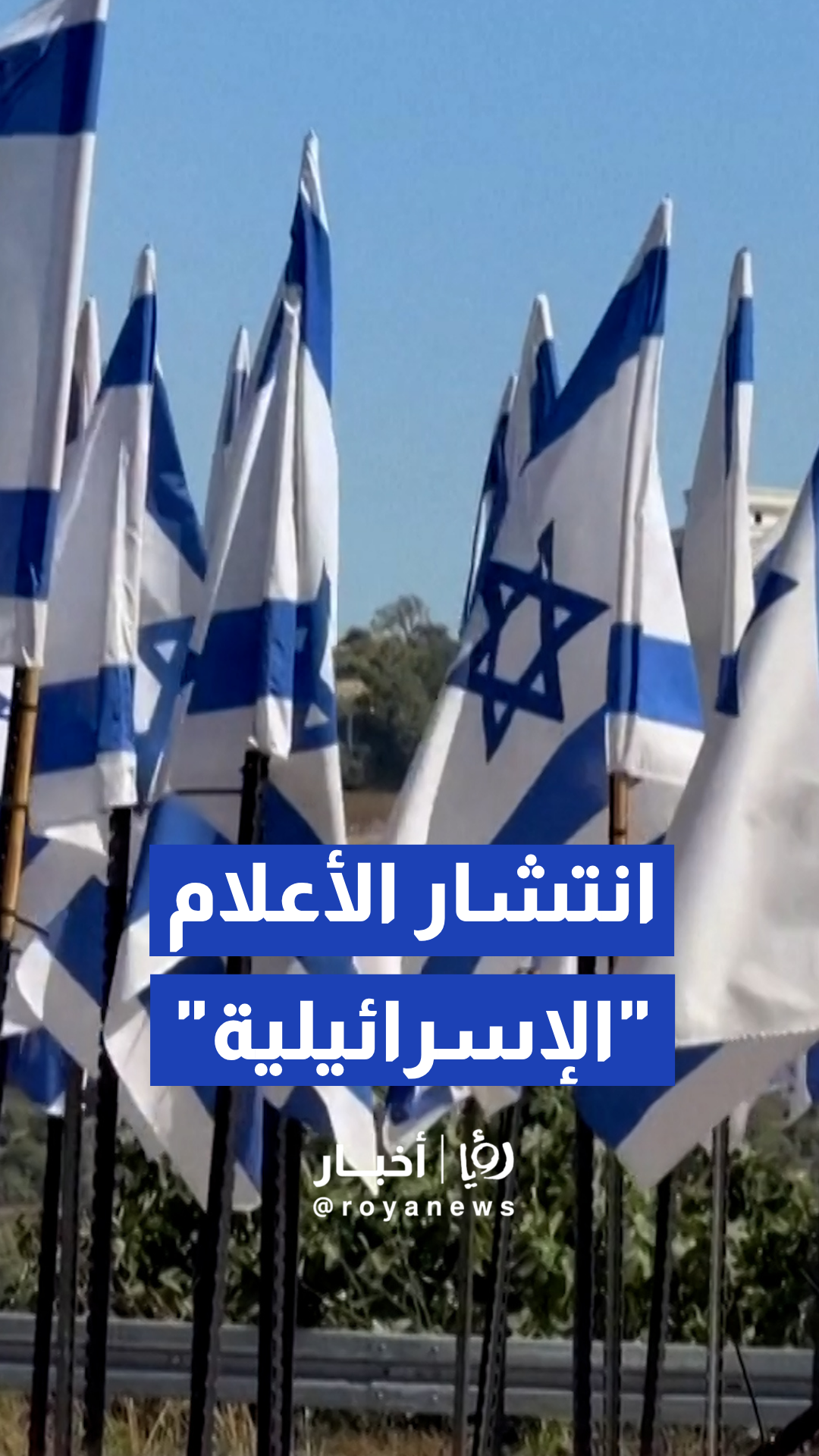 انتشار الأعلام الإسرائيلية على الطرق الرابطة بين محافظات الضفة الغربية