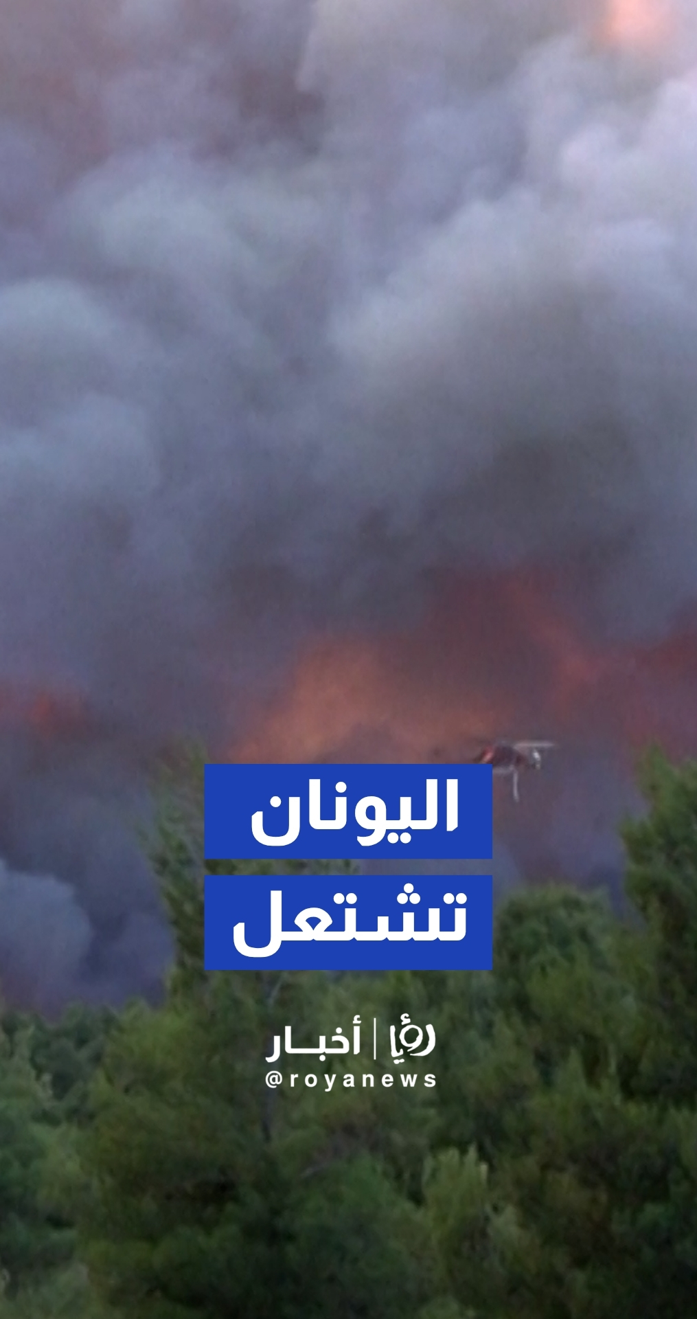 مروحيات الإطفاء تكافح حريقا ضخما يهدد منتجع في اليونان