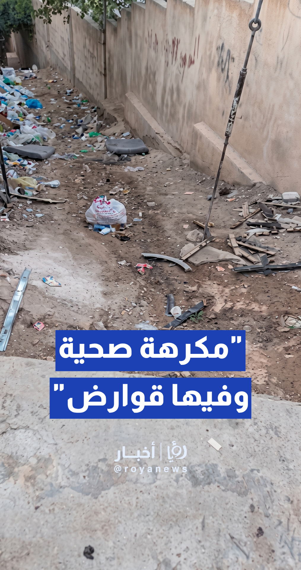 "مكرهة صحية ومعتمة وفيها قوارض".. مواطن يشكو من ممر في النصر.. والأمانة تعلق